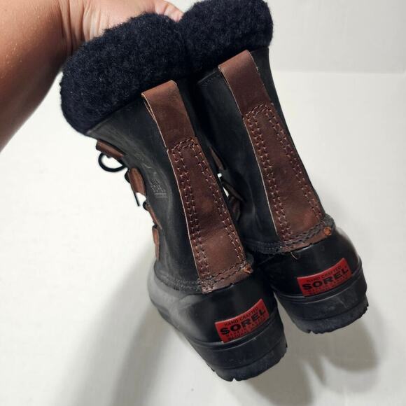 SOREL Alpine Felt Winter Duck Boot Black Size W7 - Picture 4 of 8